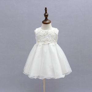 Abiti da Battesimo Natalizi per <span class=keywords><strong>Neonata</strong></span>, Vestiti da Cerimonia per Bambine, Abito <span class=keywords><strong>Bianco</strong></span> da Principessa in Chiffon per <span class=keywords><strong>Neonata</strong></span>, Set da 3 Pezzi - Product Image 2