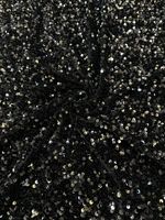 5mm Paillettes Coloré Velours Base Sequin Tissu 100% Polyester Velours Sequin Tissu pour Vêtements