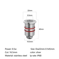 Mini pont lumineux encastrable en acier inoxydable, 1W, 3000K, imperméable, éclairage de paysage, pour escaliers, 12v, LED