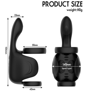 Dispositivo de Entrenamiento Sexual para Adultos, Anillo Vibrador Inteligente para Hombres, Diseño de Doble Anillo, Ajuste Cómodo, Juguete Sexual - Product Image 4