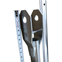 Kit de système de bâche basculante pour camion à benne basculante électrique en aluminium 23' avec bras à 4 ressorts