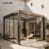 Pergola en aluminium sur mesure Progola avec toit à persiennes pour les entrepreneurs en aménagement paysager, cour d'hôtel, pergola résistante aux UV