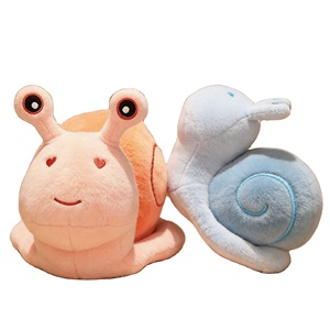 Venta al por mayor de fábrica: Peluche de caracoles coloridos, juguete de peluche suave y abrazable, almohada de algodón PP, antiestrés, bordado, ODM - Product Image 2