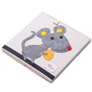 Organizador de cubo, caixa de armazenamento para roupas dobrável, venda quente, caixa de brinquedos de tecido de desenho animado para crianças - Product Image 3