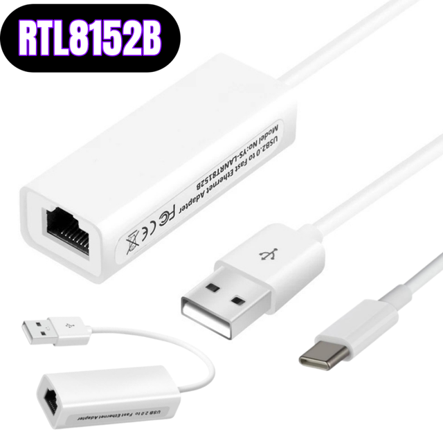 USB 2.0 to RJ45 Wired Network Card RTL8152B 10/100Mbps USB to RJ45 Ethernet Network Adapter for windows PC Laptop LAN Adapter