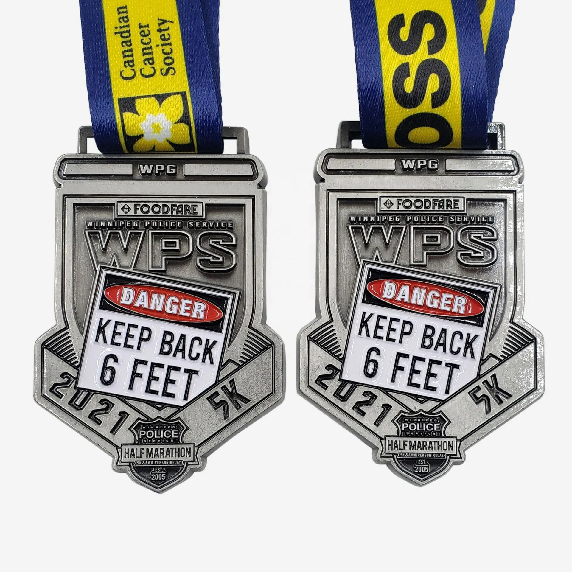 Medaglie scavate su misura Medaglia di maratona 3d sport medaglione in metallo che corre premi vincitori