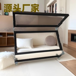 Sofá Cama Funcional Xinjunye con Estructura Metálica K1 550*640, Mueble Plegable de Dos Partes que Ahorra Espacio, Accesorio de Ferretería - Product Image 1
