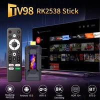 2026 TV98 IPTV STB 8K UHD dispositif de streaming Internet OTT Dongle fort WiFi 6 4GB RAM USB Premium Smart Android 13 Fire TV Stick