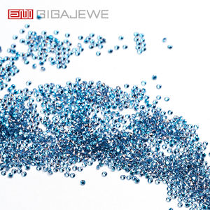 Муассанит GIGAJEWE, чистота VVS1, цвета: красный, розовый, желтый, синий, круглая огранка, 0.8-3.0 мм, бриллиантовая огранка, россыпью - Product Image 5