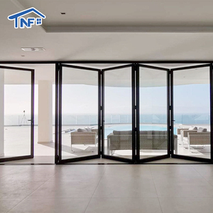 Porte pliante en aluminium certifiée NFRC américaine, porte moderne en <span class=keywords><strong>accordéon</strong></span>, porte extérieure en verre pour patio, stores, directement de l'usine - Product Image 6