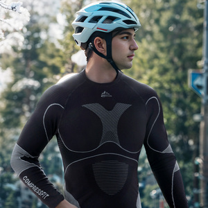 Golovejoy sgy01 tập thể dục Yoga mặc ngoài trời liền mạch thể thao của nam giới phòng tập thể dục đi xe đạp setstight đào tạo đồ lót nhiệt - Product Image 4