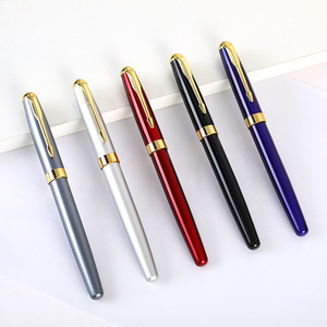 Stylo bille métallique classique coloré de 0,35 mm pour réunions d'affaires, personnalisable avec logo laser, vente en gros pour fabricants - Product Image 1