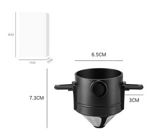 Gocciolatore di caffè in acciaio inox di alta qualità pieghevole casa campeggio facile da usare - Product Image 2