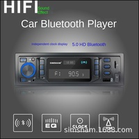 Radio para Camión y Auto de 12V/24V con Bluetooth, Reproductor de MP3 y CD, Puerto USB, Control por Voz y Pantalla de Reloj - 1 Año de Garantía