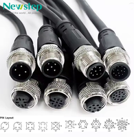 Connecteur Circulaire Personnalisé Étanche M12 M8 IP67 IP68 pour Capteur, OEM, Cordon Surmoulé, Fourniture en Vrac