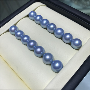 Cuentas de Akoya Naturales de Agua de Mar de Zhuji de 7-7.5 mm, Translúcidas, con Brillo Espejo, Casi Perfectas, Color Blanco - Product Image 4