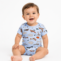 Baby Neugeborenen Niedlicher Strampler Säuglings-Bodysuit Reine Baumwolle Knopfverschluss Schmetterling/Blumenmuster Europäisch-Amerikanischer Stil