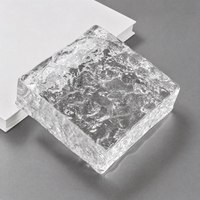 Bloc de verre pour cloison de bureau 150x150x50mm, carré, brique pleine, isolation acoustique, mur intérieur, vente en gros