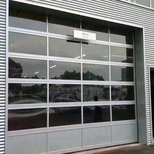 Portes de garage sectionnelles automatiques isolées sur mesure en acier moussé à double paroi à rupture de pont thermique pour villas, fabriquées aux États-Unis (<span class=keywords><strong>CA</strong></span>) - Product Image 1