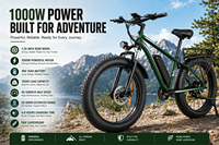 Vélo électrique à gros pneus 26"x4.0" 1000W, batterie lithium 15AH, très demandé