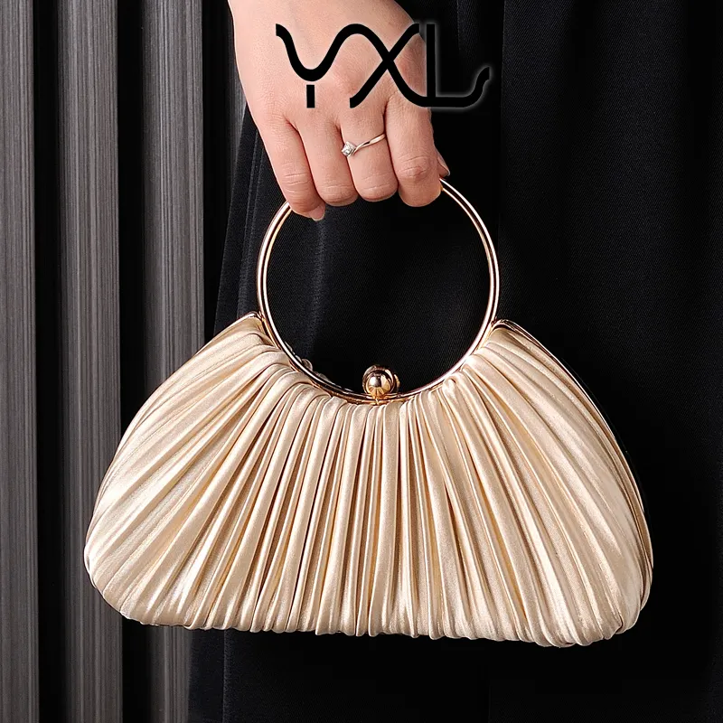 Moderne Mode Eleganz Handtasche für Damen luxus kreisförmige Ring-Handtaschen Abendtaschen