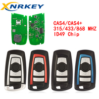 Clé de voiture à distance XNRKEY 4 boutons avec puce ID49 PCF7945/7953 CAS4 CAS4+ FEM 315/433/868MHz pour BMW Châssis F 1 3 5 7 X1 X3 X4 X5 X6 M2
