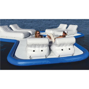 Salon de l'eau gonflable de mer personnalisé hamac d'eau à plate-forme flottante pour le bronzage - Product Image 1