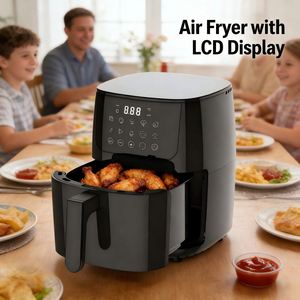 Freidora de Aire Eléctrica Cuadrada Moderna de 2.8L, Nuevo Diseño 2026, Pantalla LCD, Calentamiento de Plástico, Temperatura Ajustable 80-200°C, Temporizador de 60 Minutos, Antiadherente - Product Image 6