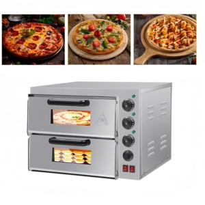 <span class=keywords><strong>Horno</strong></span> de Pizza Comercial de 220V, <span class=keywords><strong>Horno</strong></span> Eléctrico de Doble Capa para Mostrador, Control Independiente, <span class=keywords><strong>Horno</strong></span> de Panadería para Pizza, Snacks y Pasteles - Product Image 5