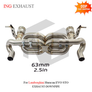 Échappement Valvetronic ING, double tuyau en X, en acier inoxydable, pour Lamborghini <span class=keywords><strong>Huracan</strong></span> EVO <span class=keywords><strong>STO</strong></span> sans soupape, pièces de performance automobile - Product Image 2
