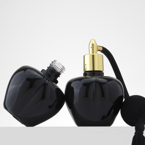 Vente en gros de 100ml de vaporisateur de parfum <span class=keywords><strong>vide</strong></span> en verre noir Design Apple avec airbag Style de luxe pour les parfums - Product Image 6