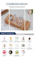 Flacon compte-gouttes en verre décoratif pour pulvérisation, sérigraphie OEM, utilisation pour huiles aromatiques et parfumées, flacon pipette en verre vide