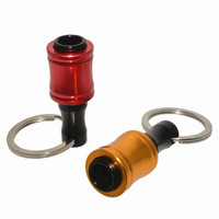 Lot de 6 supports de tournevis hexagonaux de 1/4 pouce avec porte-clés, barre d'extension, support de vis à changement rapide pour la plupart des outils électriques