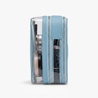 Pochette de maquillage transparente en PU avec fermeture éclair, écologique, tendance, pour voyager, organiseur de sac, trousse de toilette pour femmes, pochette pour soins de la peau