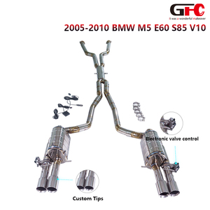 Catback-Auspuffanlage für 2005-2010 BMW M5 E60 <span class=keywords><strong>E61</strong></span> SB5 <span class=keywords><strong>V10</strong></span> 5.0L Titan-Legierung Schalldämpfersystem mit Vierfach-Endrohren - Product Image 1