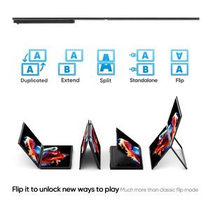 Nhà Máy bán hàng trực tiếp 16 inch 2.5K ba màn hình kép mở rộng IPS LCD di động gấp màn hình di động tất cả-trong-một giải pháp hiển thị - Product Image 4