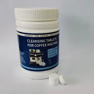 Pastillas de limpieza efervescentes para la cafetera, respetuosas con el medio ambiente, eliminan el aceite de café y los residuos