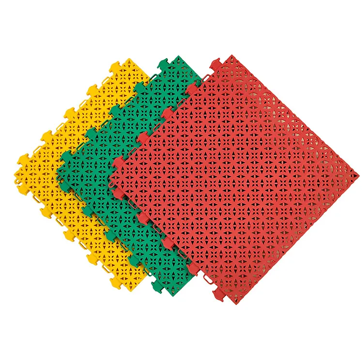 אריחי רצפת פלסטיק קשיחים משתלבים TPE כדורעף ריצוף ספורט מגרש רשמי