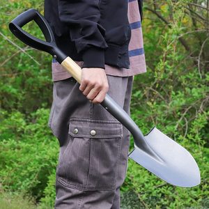 <span class=keywords><strong>Pelle</strong></span> ronde <span class=keywords><strong>pour</strong></span> l'extérieur, accessoire de jardinage et de plage, 28 pouces, avec <span class=keywords><strong>poignée</strong></span> en D - Product Image 5