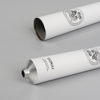 Tubes cosmétiques pliables en aluminium écologiques de tube en métal de cosmétiques de crème de main