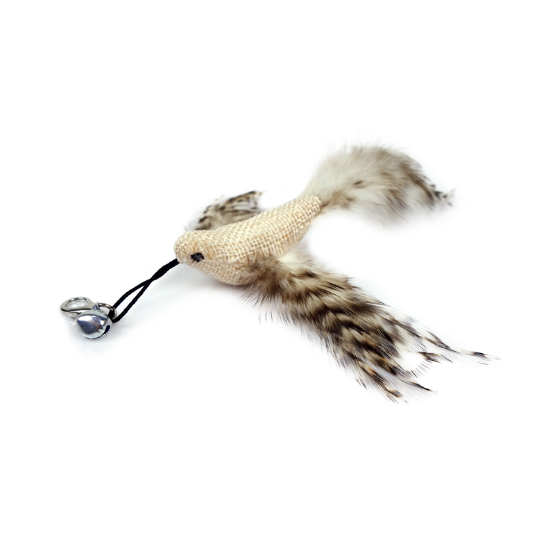 burlap bird-gray