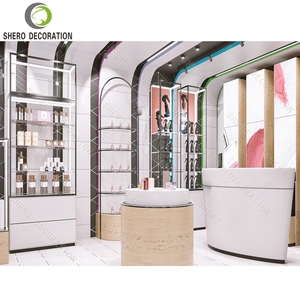 Modern Perfume Shops Interior Design Custom Multi-Layer Perfume Display Cabinet With Shelves Perfume Stand Display Rack - Product Image 4