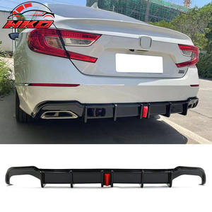 Protector de Parachoques Trasero para Honda Accord Sport LED 2018-2022, Difusor, Alerón, Negro Brillante, Accesorios para Automóviles - Product Image 1