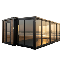 Maison conteneur modulaire en acier personnalisée pour supermarché, école, hôtel, bureau, villa, atelier moderne, mobile, mini-maison