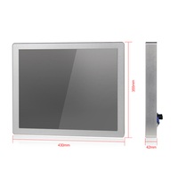 PC industriel automatique étanche 19 pouces I5-6200U IP67 IP66 Windows 10 8 7 Linux Ubuntu Ordinateur intégré à écran tactile résistif