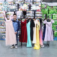 Vestidos de Noche de Verano Usados de Fábrica al por Mayor para Exportación, Ropa Usada Premium para Mujer, Tienda de Segunda Mano