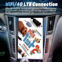 Autoradio portable Android 15 de 13,6 pouces pour tableau de bord Infiniti Q50/Q50L/Q50S/Q60 2013-2019 avec navigation GPS, DSP, CarPlay et vidéo multimédia