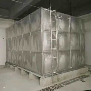 Petit grand réservoir de stockage d'eau rectangulaire boulonné en acier inoxydable pour eau potable réservoir d'eau modulaire de qualité alimentaire