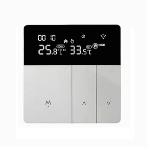 Tuya thông minh <span class=keywords><strong>Wifi</strong></span> push button nhiệt dưới sàn sưởi ấm nước/nồi hơi điện điều khiển nhiệt độ tường nhà tự động hóa - Product Image 1