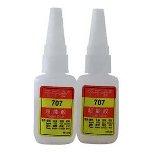 liquid glue Ethyl Cyanoacrylate adhesives for metal, super glue 707 industrial